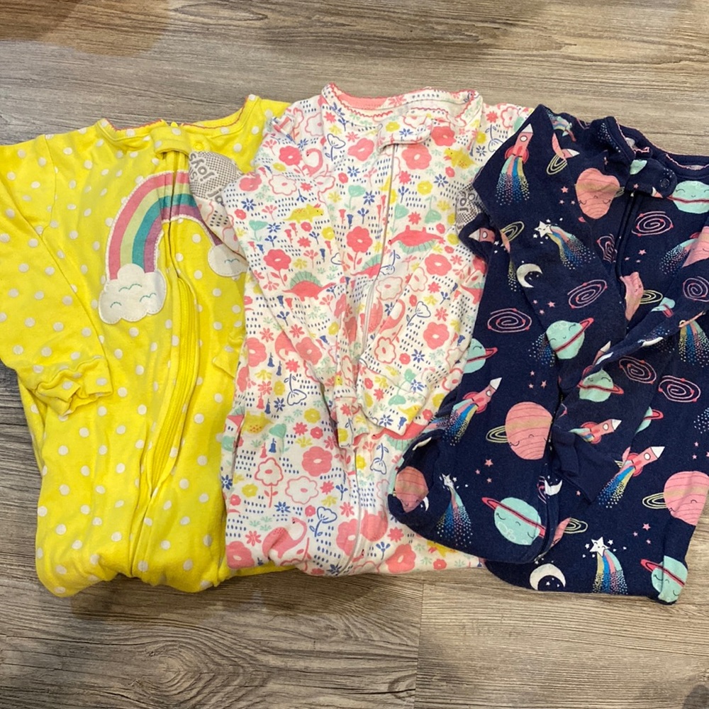 Carter’s footie pajamas, size 24 months